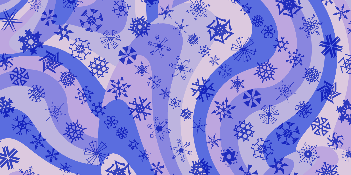 Пример шрифта P22 Snowflakes #5
